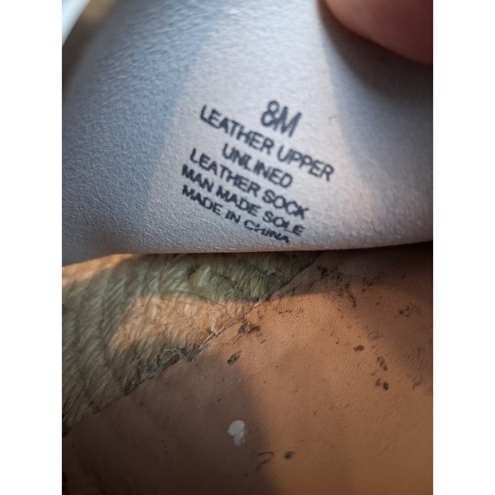 Antonio Melani off White Sandals Size 8 Leather - Picture 5 of 6
